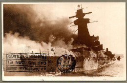 WWII German Warship Graf Spee Original Postcard 1940 Posted Soon After Blown Up Uruguay - Militaria