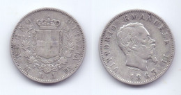 Italy 1 Lira 1863 MBN - 1861-1878 : Victor Emmanuel II