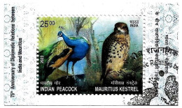 India 2023 India – Mauritius Joint Issue Souvenir USED Or First Day Cancelled As Per Scan - Arends & Roofvogels