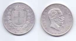 Italy 5 Lire 1865 NBN - 1861-1878 : Victor Emmanuel II.