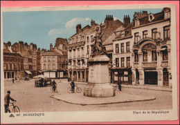 59 - DUNKERQUE - Place De La République ---- Animé --colorisée - Dunkerque