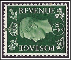 KGVI 1SG462a. KGVI ½d. GREEN - WATERMARK SIDEWAYS Mounted Mint Hrd2a - Unused Stamps