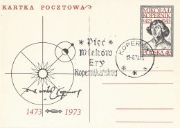 Poland Postmark D73.06.13 KOPERNIKI.01: Copernicus 500 Y. - Enteros Postales