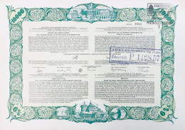 Rare Uzhorod 1932: Obligation De 10.000 Couronnes Tchecoslovaques  - Avec Coupons - Other & Unclassified