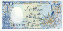 Congo 1000 Francs 1991 P-10 UNC - Zentralafrikanische Staaten