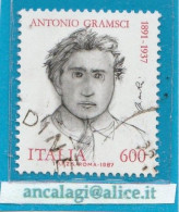 USATI ITALIA 1987 - Ref.0555 "ANTONIO GRAMSCI" 1 Val. - - 1981-90: Used