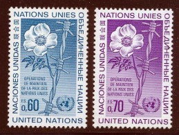 NU (Geneve) 1975 Yvert 54 / 55 ** TB - Neufs