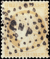 FRANCE - 1871 YV.59 15c Cérès Obl. Losange "C N P" De L'Ambulant CAEN à PARIS - TB - 1871-1875 Cérès