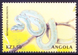 Angola 2000 MNH, Amazonian Palm Viper, Reptiles, Snake - Serpents