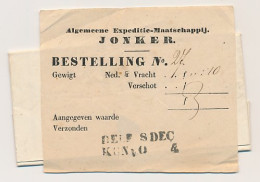 Delft - Den Haag 1846 - Expeditie Maatschappij Jonker - ...-1852 Voorlopers