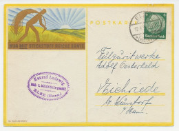Illustrated Card Deutsches Reich / Germany 1934 Fertilizer - Mower - Nitrogen - Agriculture