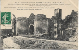 24. DOMME. PORTE DES TOURS. 1913. - Domme