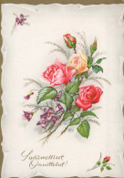 FLOWERS Vintage Postcard CPSM #PAS006.GB - Flowers