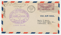 Cover / Postmark USA 1931 Municipal Air Port Dedication - Lions Club - Rotary, Lions Club