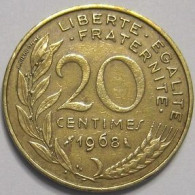 Pièce De Monnaie 20 Centimes Marianne 1968 - 20 Centimes