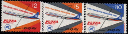1981 Uruguay Inauguration Of PLUNA Flights To Madrid #1103 - 1105  ** MNH - Uruguay