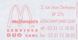 Meter Cover France 2003 McDonald S - Fastfood - Food