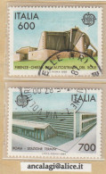 USATI ITALIA 1987 - Ref.0556 "EUROPA UNITA" Serie Di 2 Val. - - 1981-90: Oblitérés