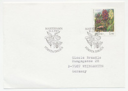 Cover / Postmark Aland 1989 Flower - Altri & Non Classificati