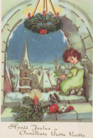 ENGEL Weihnachten Vintage Ansichtskarte Postkarte CPSM #PBP581.DE - Anges