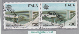 USATI ITALIA 1987 - Ref.0556B "EUROPA UNITA" 1 Val. In Coppia - - 1981-90: Usati