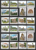 GREECE 1992 Capitals Both Perforations 2 Complete MNH Sets Vl. 1865 / 1876 + A - Ungebraucht