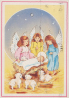 ENGEL WEIHNACHTSFERIEN Feiern & Feste Vintage Ansichtskarte Postkarte CPSM #PAH729.DE - Anges