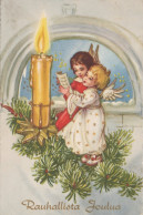 ENGEL WEIHNACHTSFERIEN Vintage Ansichtskarte Postkarte CPSMPF #PAG727.DE - Anges