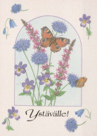 FARFALLA Animale Vintage Cartolina CPSM #PBS445.IT - Papillons