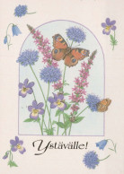 FARFALLA Animale Vintage Cartolina CPSM #PBS445.IT - Butterflies