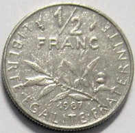 Pièce De Monnaie 50 Centimes Semeuse 1987 - 50 Centimes