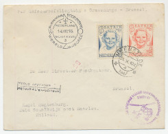 FFC Netherlands Helicopter 1947 Postmark World Jamboree 1937 !? Postmark World Jamboree 1937 On FFC Helicopter Cover 19 - Other & Unclassified