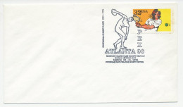 Cover / Postmark USA 1996 Centennial Olympic Games Atlanta 1996 - Discus Thrower - Other & Unclassified