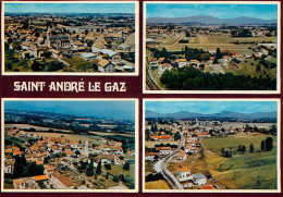 ISERE ST ANDRE LE GAZ 4 VUES AERIENNES (scan Recto-verso) KEVREN0283 - Saint-André-le-Gaz