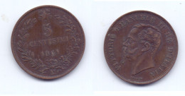 Italy 5 Centesimi 1861 M - 1861-1878 : Victor Emmanuel II.