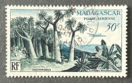 FRMGPA75U - Airmail - Local Flora - 50 F Used Stamp  - Madagascar - 1954 - Gebraucht