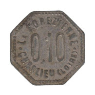 CHARLIEU - 02.02 - Monnaie De Nécessité - 0,10 Centimes - Monetary / Of Necessity