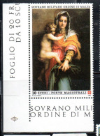 SMOM SOVRANO ORDINE MILITARE DI MALTA 1991 NATALE CHRISTMAS NOEL WEIHNACHTEN NAVIDAD 10s MNH - Sovrano Militare Ordine Di Malta