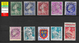 Préoblitérés Usagés : Lot De 30 Timbres. Entre N° 51 & N° 240 - 1953-1960