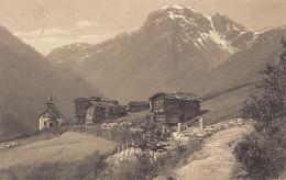 Suisse - Loèche (VS) Village - Eglise - Montagne - Ed. Jullien Frères 7703 - Loèche