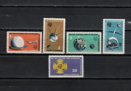 Cuba 1965 Space, ITU Centenary Set Of 5 MNH - North  America