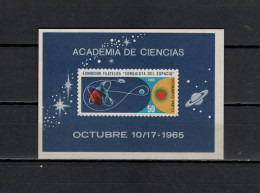 Cuba 1965 Space, Stamp Exhibition Conquista Del Espacio S/s MNH - Amérique Du Nord