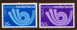 Pays-Bas 1973 Yvert 982 / 983 ** TB - Unused Stamps