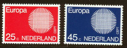 Pays-Bas 1970 Yvert 914 / 915 ** TB - Ongebruikt