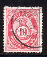 Norvege 1877 Yvert 25 (o) B Oblitere(s) - Usados