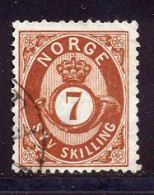 Norvege 1871 Yvert 21 (o) B Oblitere(s) - Used Stamps