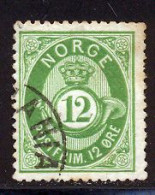 Norvege 1877 Yvert 26 (o) B Oblitere(s) - Usati