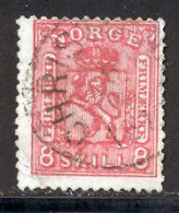 Norvege 1867 Yvert 15 (o) B Oblitere(s) - Used Stamps