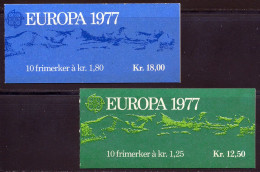 Norvege 1977 Yvert 698 / 699 ** TB Carnets - Unused Stamps