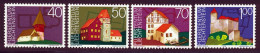 Liechtenstein 1975 Yvert 573 / 576 ** TB Bord De Feuille - Unused Stamps